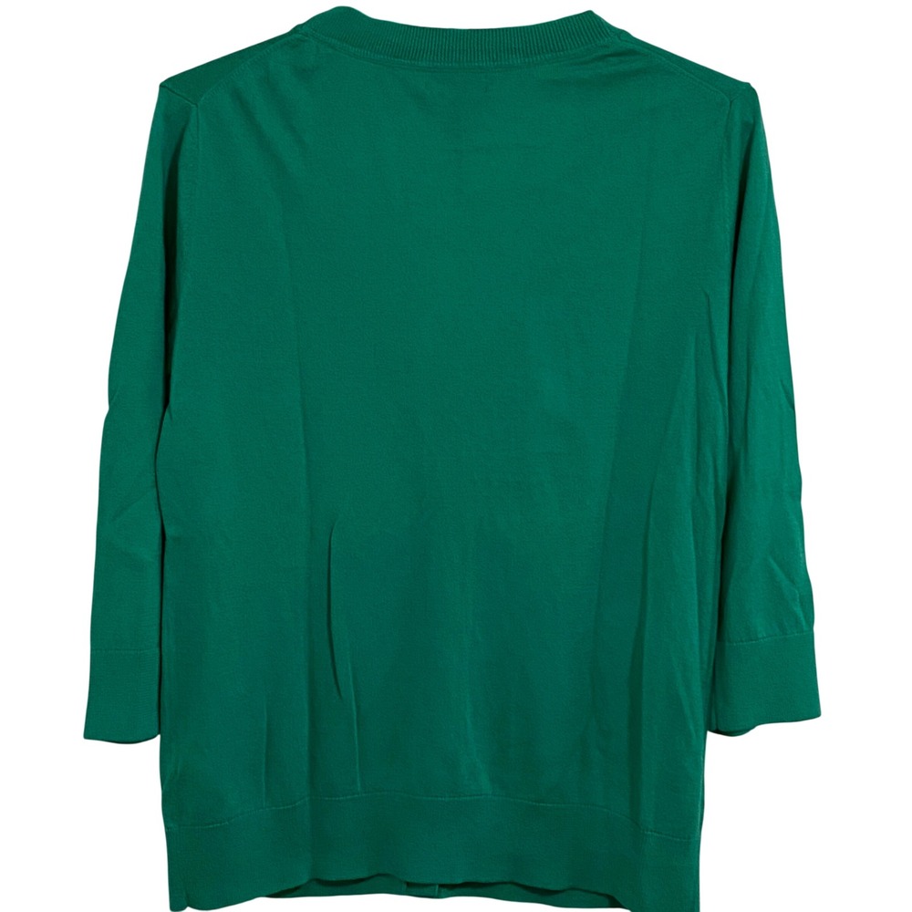 Gap Preppy Cardigan Women L Green NWT 3/4 Sleeve Button Front Knit Sweater - Picture 7 of 7